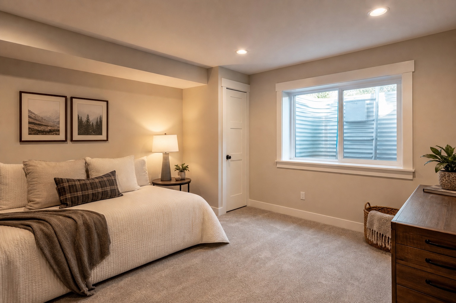 Basement bedroom and egress planning