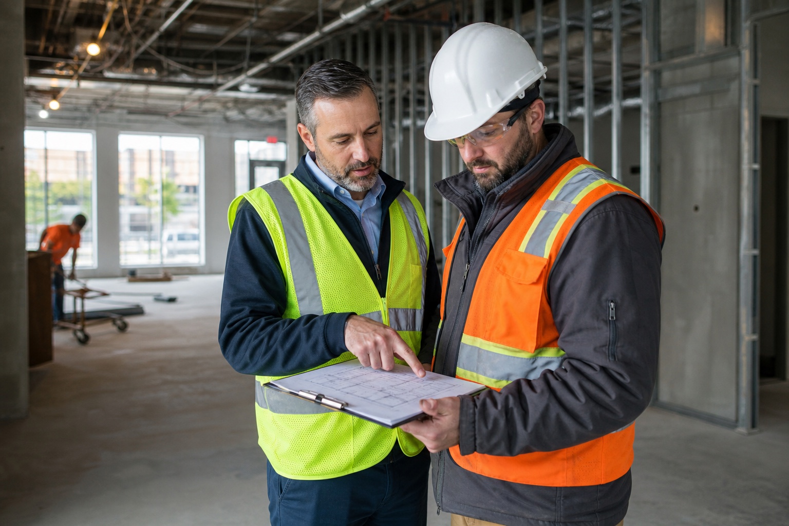 Tenant improvement walkthrough for a Denver commercial renovation