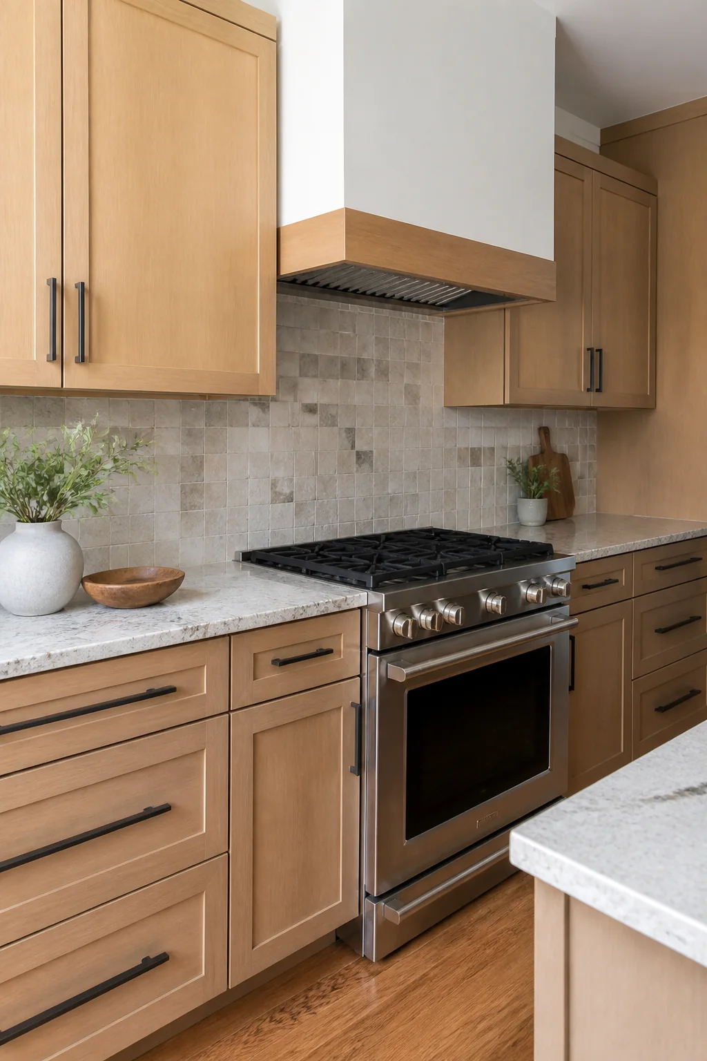 Finished kitchen sink, appliances, lighting, and outlets