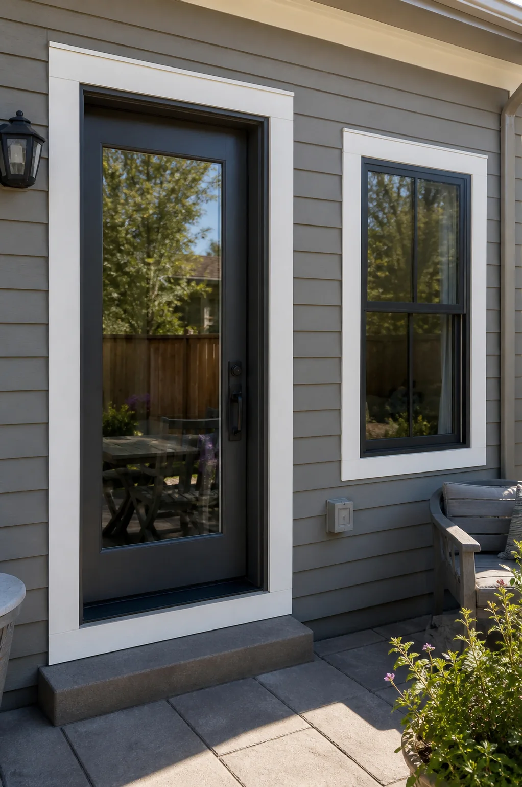 Finished Denver residential window, exterior door, siding, and trim restoration